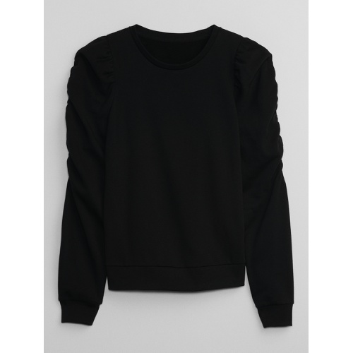 갭 Puff Sleeve Crewneck Sweatshirt