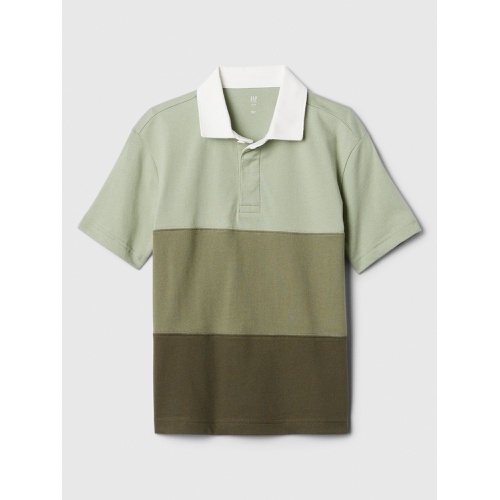 갭 Kids Colorblock Rugby Polo Shirt