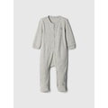 Baby Ribbed Two-Way Zip One-Piece