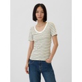 Ribbed Scoopneck T-Shirt
