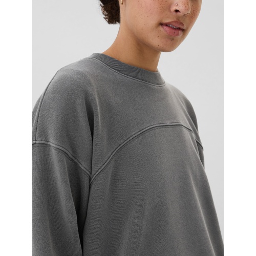 갭 Oversized Seamed Crewneck Sweatshirt