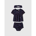 Baby Gauze Three-Piece Outfit Set