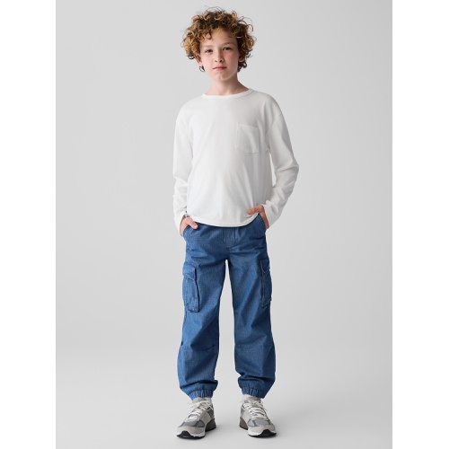 갭 Kids Denim Parachute Cargo Pants