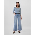 High Rise Wide-Leg Crop Jeans