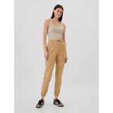 Girlfriend Khaki Cargo Joggers