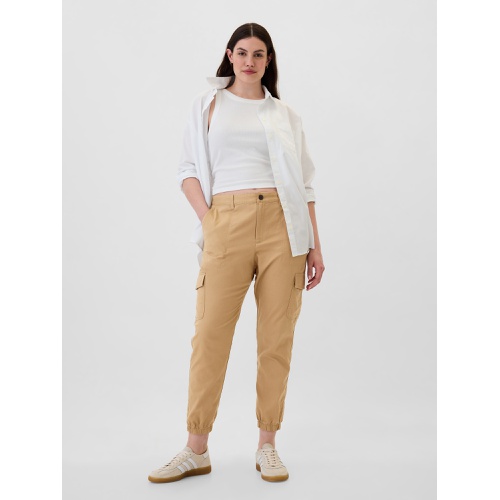 갭 Girlfriend Khaki Cargo Joggers