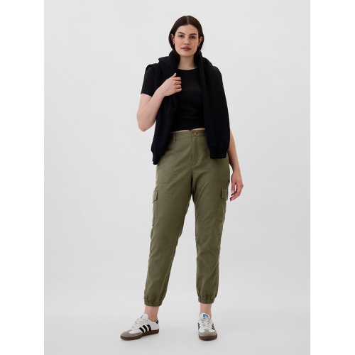 갭 Girlfriend Khaki Cargo Joggers