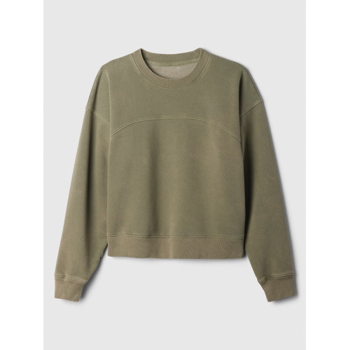 갭 Oversized Seamed Crewneck Sweatshirt