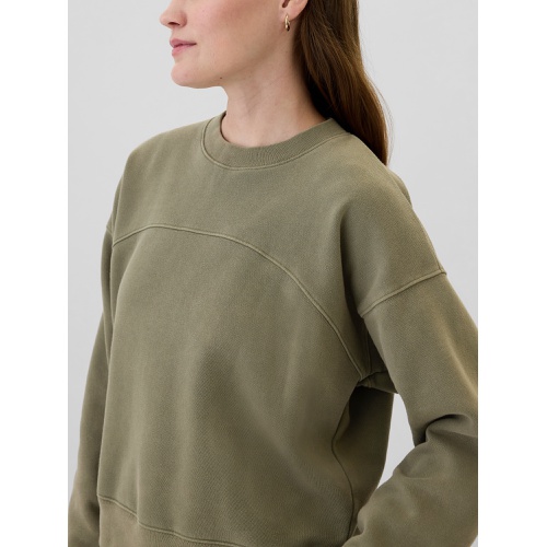 갭 Oversized Seamed Crewneck Sweatshirt