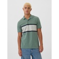 Colorblock Stretch Pique Polo Shirt