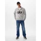 Relaxed Gap Logo Quarter-Zip Sweatshirt