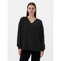 Relaxed Cloudlite V-Neck Tunic Sweatshirt