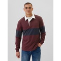 Relaxed Colorblock Rugby Polo Shirt