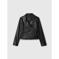 Kids Vegan-Leather Moto Jacket