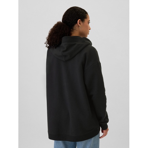 갭 Relaxed Long Open-Front Hoodie