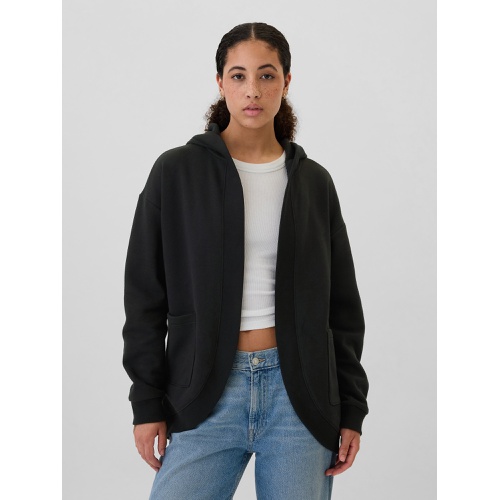 갭 Relaxed Long Open-Front Hoodie