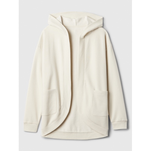 갭 Relaxed Long Open-Front Hoodie