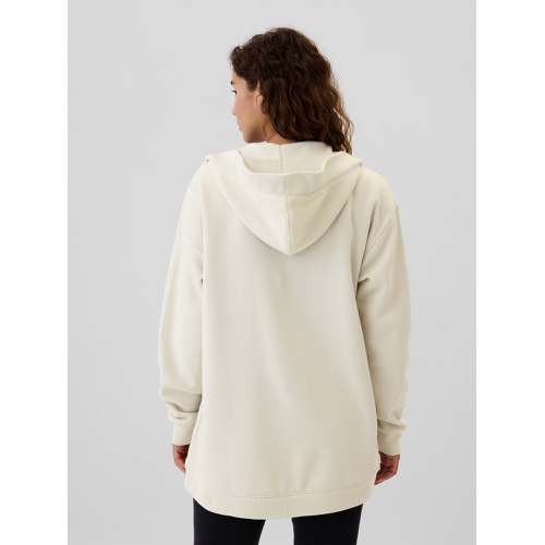 갭 Relaxed Long Open-Front Hoodie