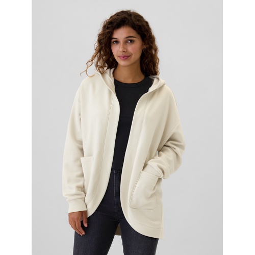 갭 Relaxed Long Open-Front Hoodie