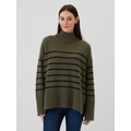 Oversized 24/7 Split-Hem Mockneck Sweater