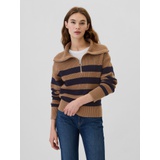 Relaxed Quarter-Zip Sweater