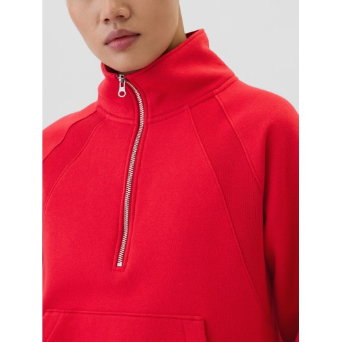 갭 Relaxed Fleece Half-Zip Sweatshirt