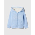 babyGap Logo Sherpa-Lined Zip Hoodie