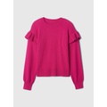 Kids CashSoft Ruffle Sweater