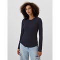 Waffle-Knit Crewneck T-Shirt