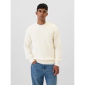 Oversized Fisherman-Stitch Crewneck Sweater