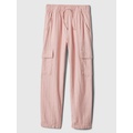 Kids Easy Linen-Blend Cargo Pants