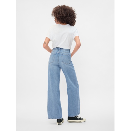 갭 High Rise Drapey Soft Wide-Leg Jeans