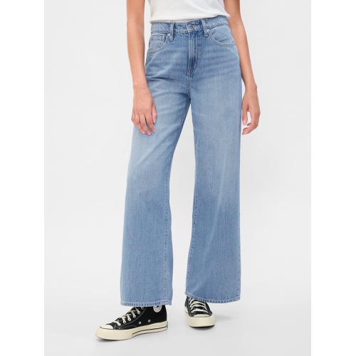 갭 High Rise Drapey Soft Wide-Leg Jeans