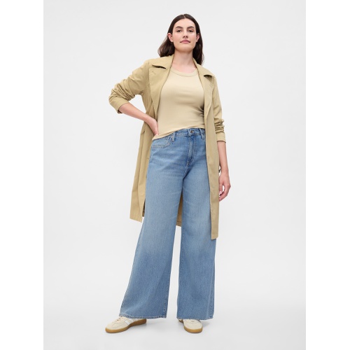 갭 High Rise Drapey Soft Wide-Leg Jeans