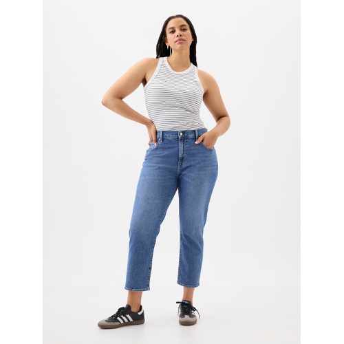 갭 Mid Rise Girlfriend Jeans