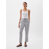 Mid Rise Easy Linen-Blend Pants