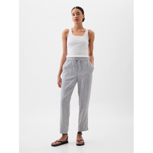 갭 Mid Rise Easy Linen-Blend Pants