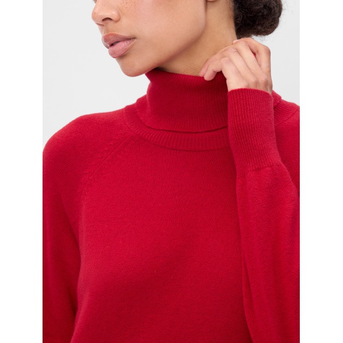 갭 CashSoft Relaxed Turtleneck Sweater Mini Dress