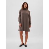 CashSoft Relaxed Turtleneck Sweater Mini Dress