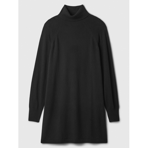 갭 CashSoft Relaxed Turtleneck Sweater Mini Dress