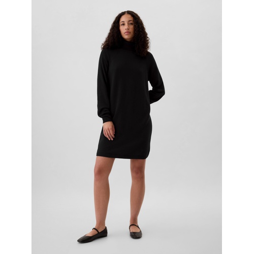 갭 CashSoft Relaxed Turtleneck Sweater Mini Dress