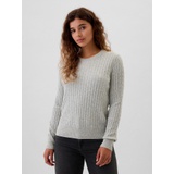 CashSoft Cable-Knit Crewneck Sweater