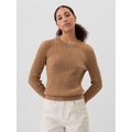 CashSoft Cable-Knit Crewneck Sweater