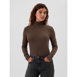 Ribbed Turtleneck T-Shirt