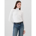 Ribbed Turtleneck T-Shirt