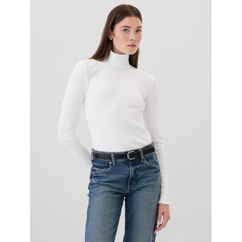 갭 Ribbed Turtleneck T-Shirt