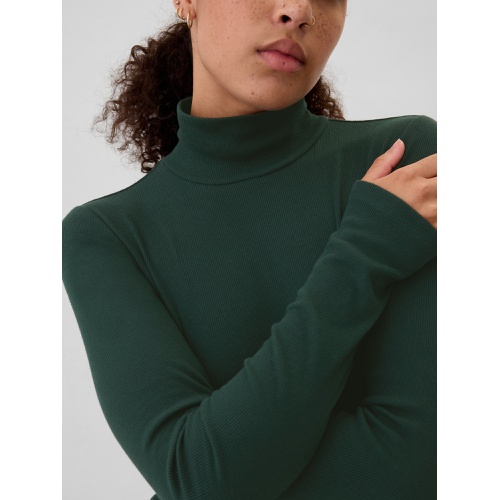 갭 Ribbed Turtleneck T-Shirt