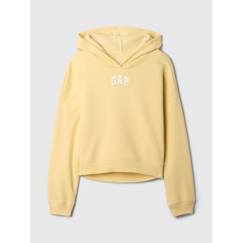 갭 Relaxed Gap Mini-Logo Cropped Hoodie