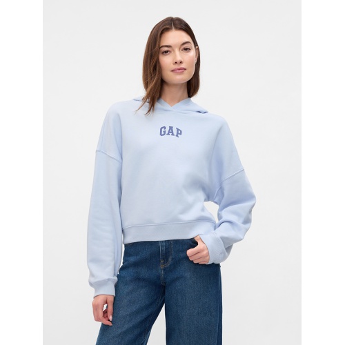 갭 Relaxed Gap Mini-Logo Cropped Hoodie