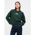 Relaxed Gap Mini-Logo Cropped Hoodie